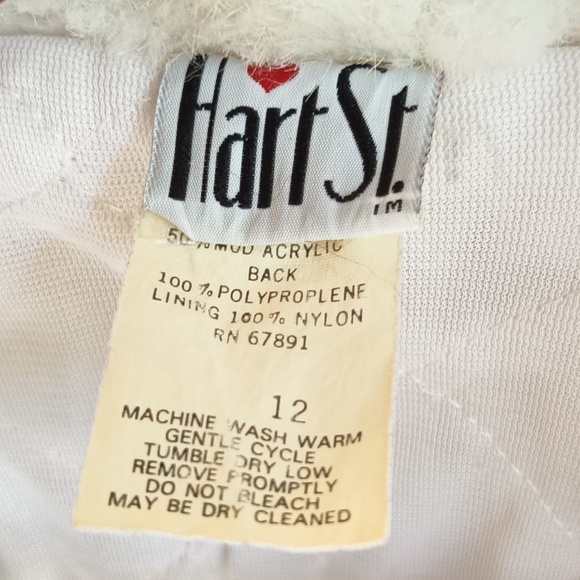 Hart St. Vintage White Faux Fur Jacket - Picture 4 of 5